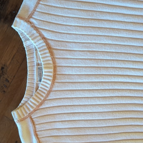 Stamp 10 Men's Cotton Ribbed Crewneck Sweater with Top-stitching. Sz M - Picture 4 of 12